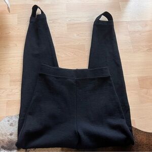 ROBERTO ROBLEDO‎ Black Wool Blend Stirrup Pants Size Small